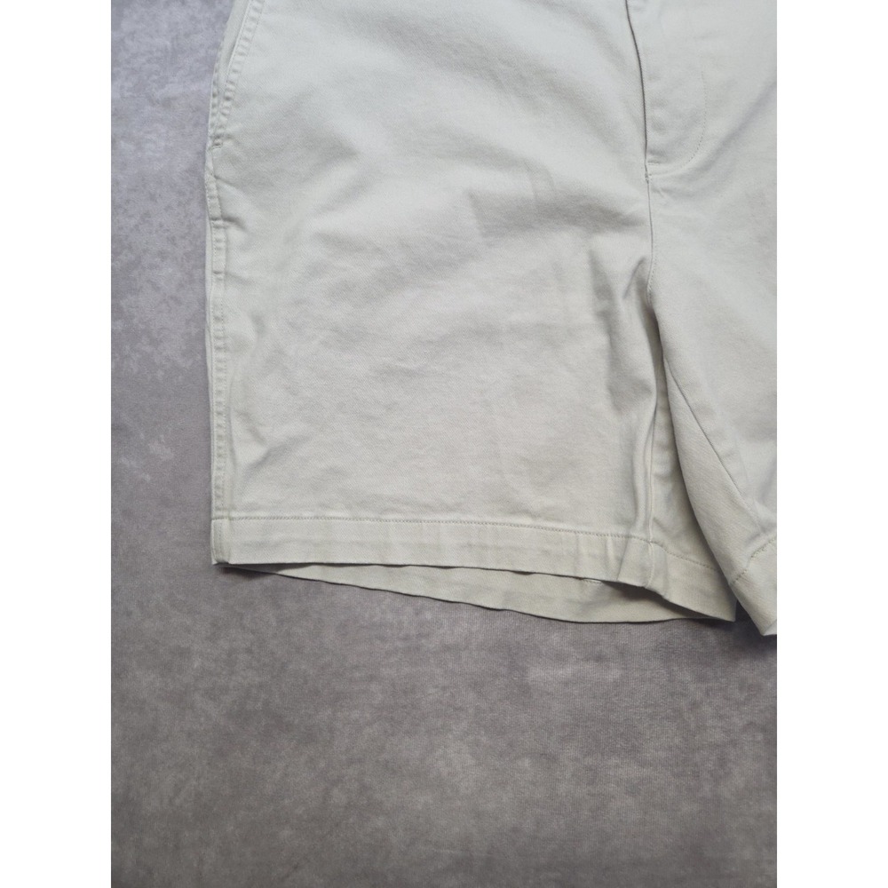 Lands End Bermuda Shorts Womens 14 Tan Chino Khaki Cotton Casual Preppy Classic - Picture 2 of 11